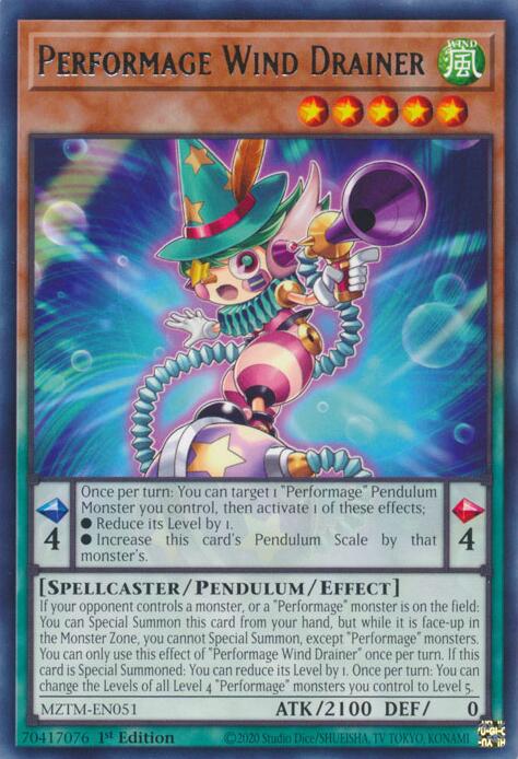 Performage Wind Drainer [MZTM-EN051] Rare | Exor Games Summserside