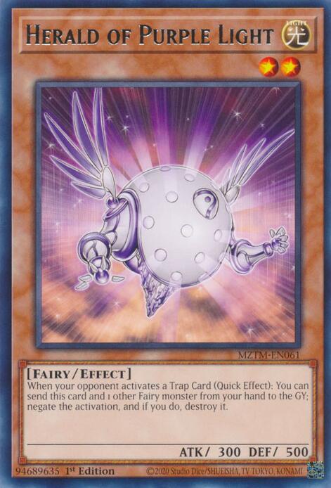 Herald of Purple Light [MZTM-EN061] Rare | Exor Games Summserside