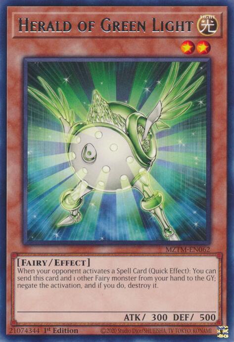 Herald of Green Light [MZTM-EN062] Rare | Exor Games Summserside