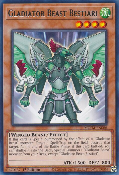 Gladiator Beast Bestiari [MZTM-EN066] Rare | Exor Games Summserside