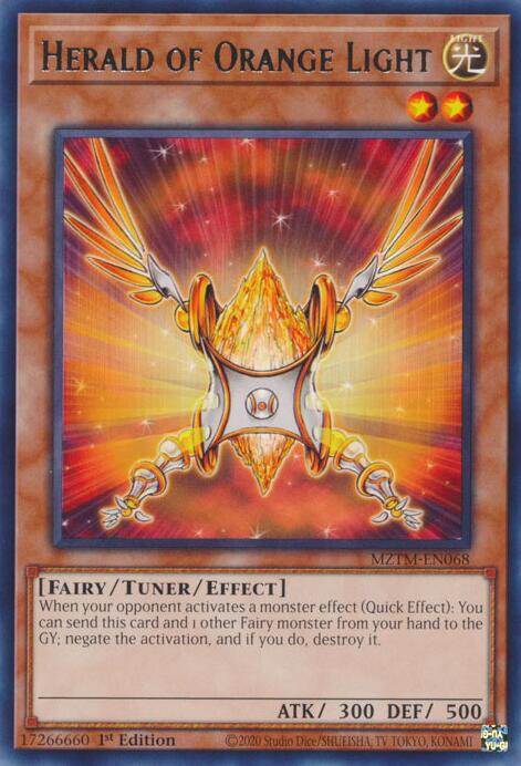 Herald of Orange Light [MZTM-EN068] Rare | Exor Games Summserside