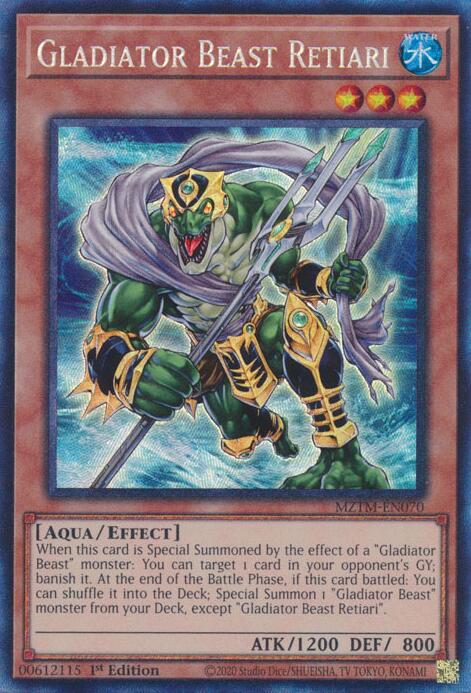 Gladiator Beast Retiari (Collector's Rare) [MZTM-EN070] Collector's Rare | Exor Games Summserside