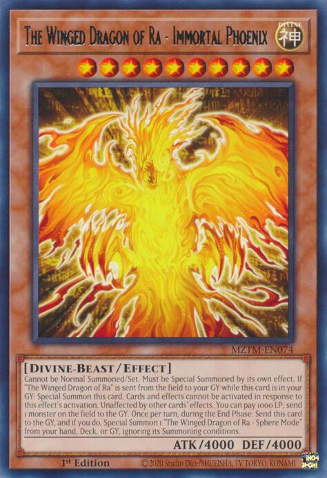 The Winged Dragon of Ra - Immortal Phoenix [MZTM-EN074] Rare | Exor Games Summserside