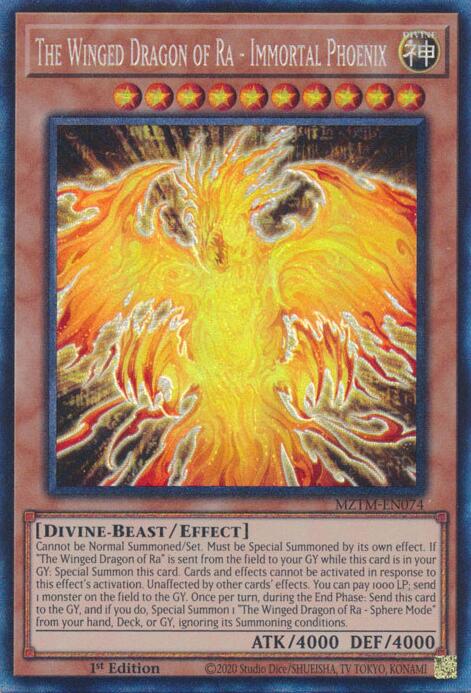 The Winged Dragon of Ra - Immortal Phoenix (Collector's Rare) [MZTM-EN074] Collector's Rare | Exor Games Summserside