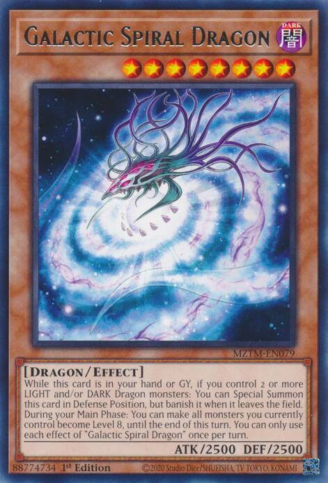 Galactic Spiral Dragon [MZTM-EN079] Rare | Exor Games Summserside