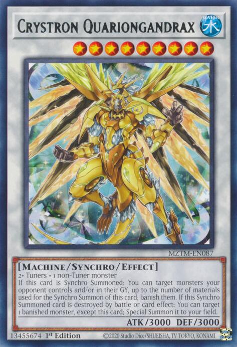 Crystron Quariongandrax [MZTM-EN087] Rare | Exor Games Summserside