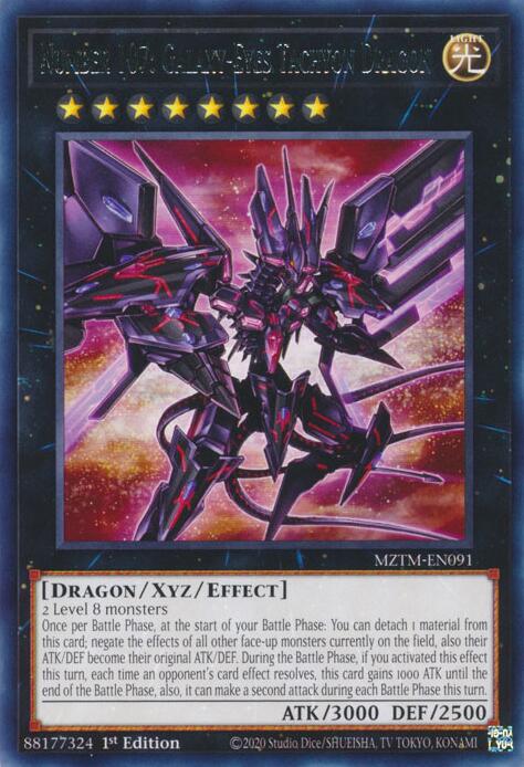 Number 107: Galaxy-Eyes Tachyon Dragon [MZTM-EN091] Rare | Exor Games Summserside