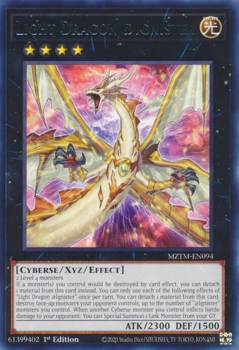 Light Dragon @Ignister [MZTM-EN094] Rare | Exor Games Summserside