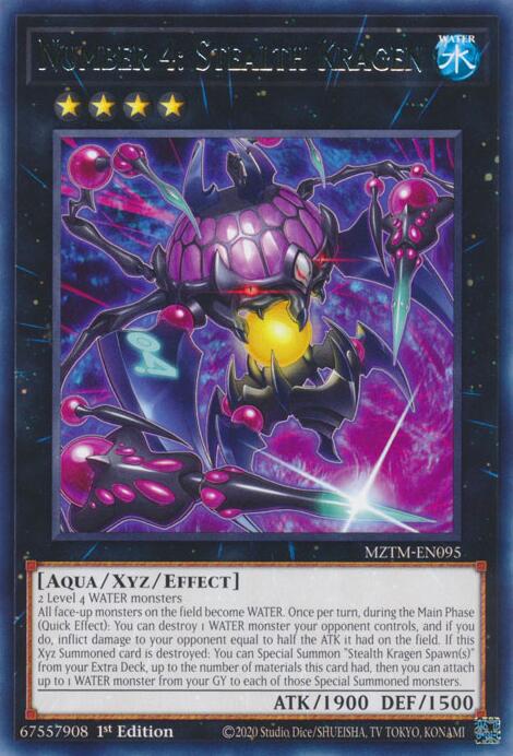 Number 4: Stealth Kragen [MZTM-EN095] Rare | Exor Games Summserside