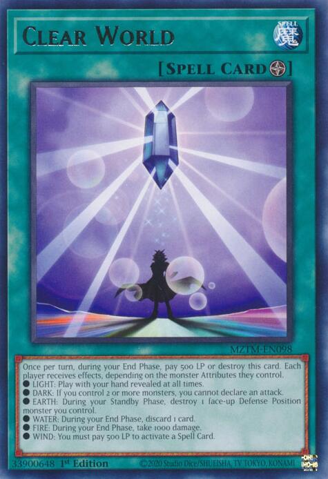 Clear World [MZTM-EN098] Rare | Exor Games Summserside