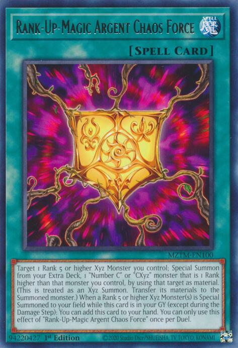 Rank-Up-Magic Argent Chaos Force [MZTM-EN100] Rare | Exor Games Summserside