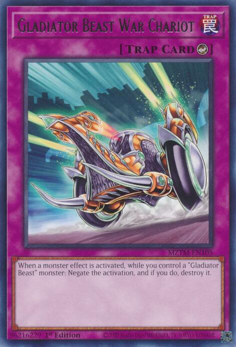 Gladiator Beast War Chariot [MZTM-EN105] Rare | Exor Games Summserside