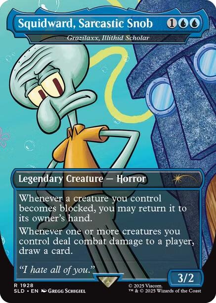 Squidward, Sarcastic Snob - Grazilaxx, Illithid Scholar [Secret Lair Drop Series] | Exor Games Summserside