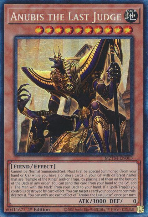 Anubis the Last Judge (Collector's Rare) [MZTM-EN003] Collector's Rare | Exor Games Summserside