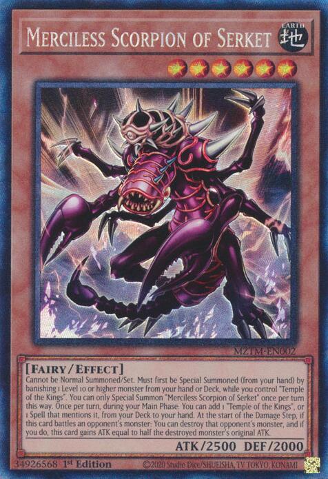 Merciless Scorpion of Serket (Collector's Rare) [MZTM-EN002] Ultra Rare | Exor Games Summserside