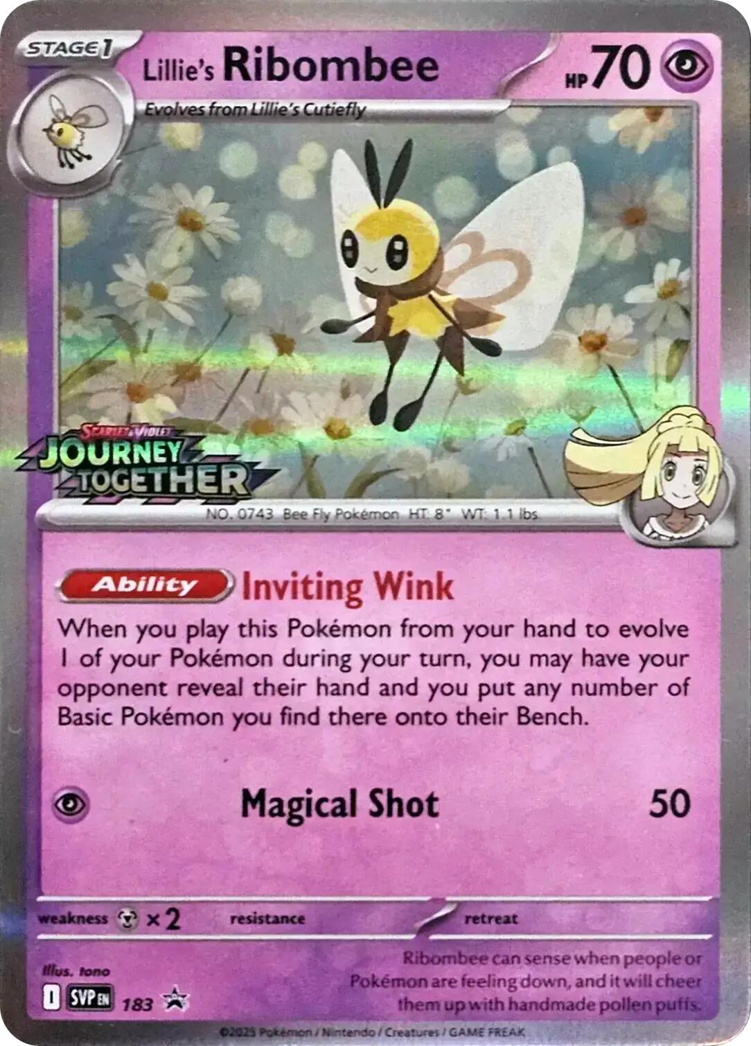 Lillie's Ribombee (183) [Scarlet & Violet: Black Star Promos] | Exor Games Summserside