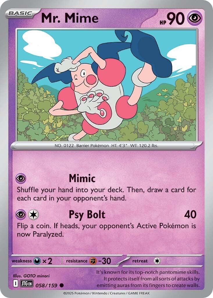 Mr. Mime (058/159) [Scarlet & Violet: Journey Together] | Exor Games Summserside
