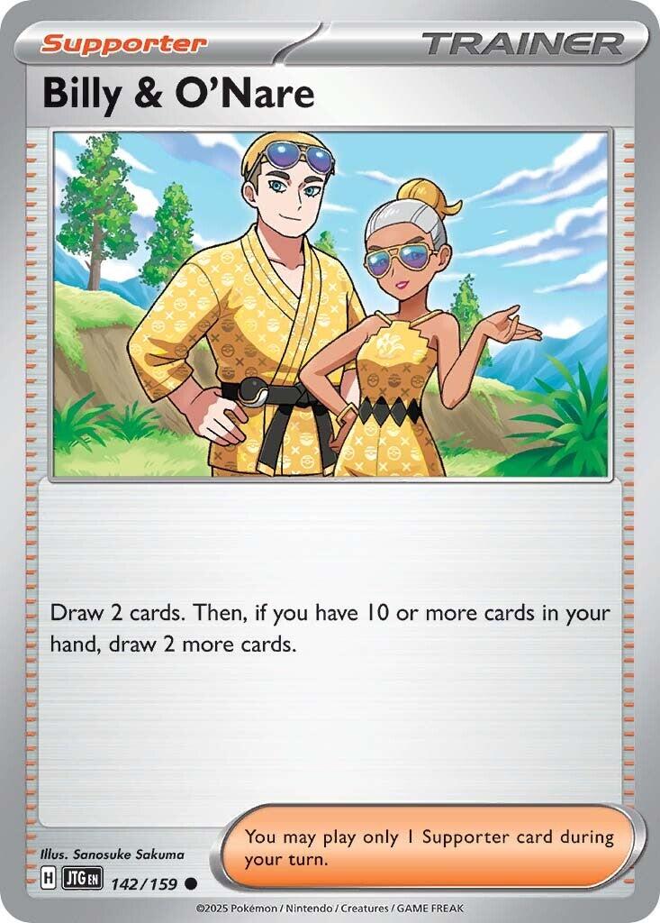 Billy & O'Nare (142/159) [Scarlet & Violet: Journey Together] | Exor Games Summserside