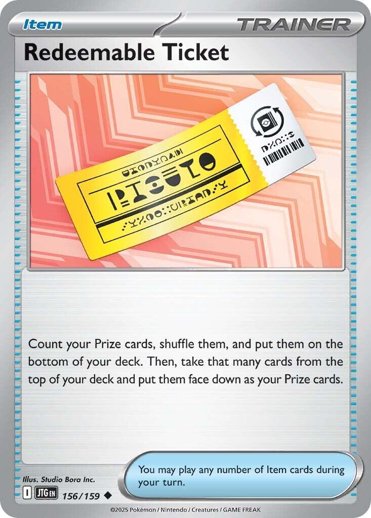 Redeemable Ticket (156/159) [Scarlet & Violet: Journey Together] | Exor Games Summserside