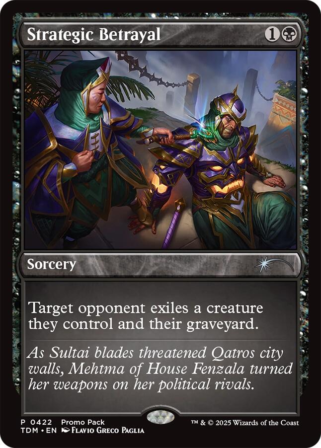 Strategic Betrayal [Tarkir: Dragonstorm Promos] | Exor Games Summserside