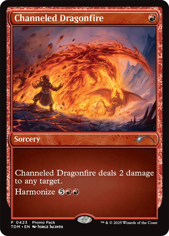 Channeled Dragonfire [Tarkir: Dragonstorm Promos] | Exor Games Summserside