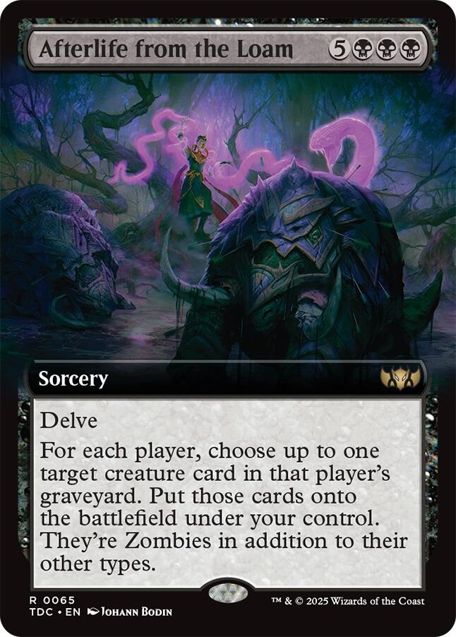Afterlife from the Loam (Extended Art) [Tarkir: Dragonstorm Commander] | Exor Games Summserside