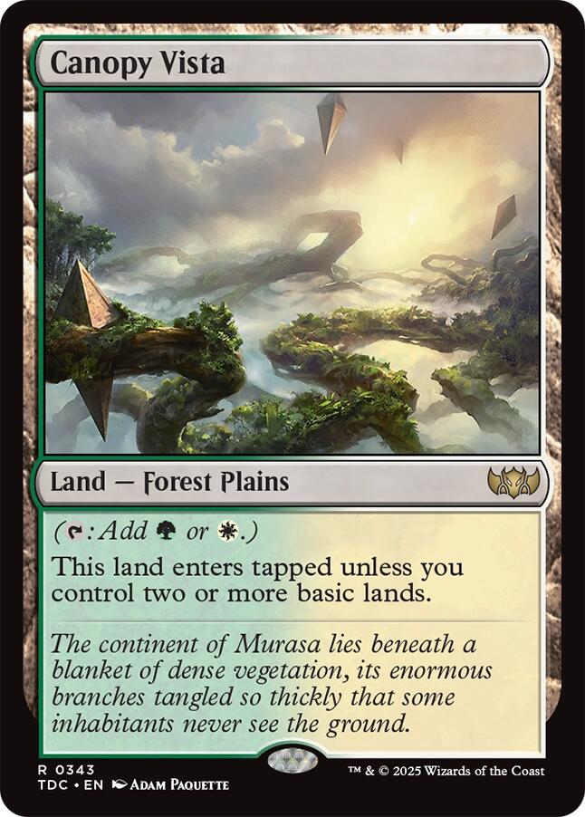 Canopy Vista [Tarkir: Dragonstorm Commander] | Exor Games Summserside