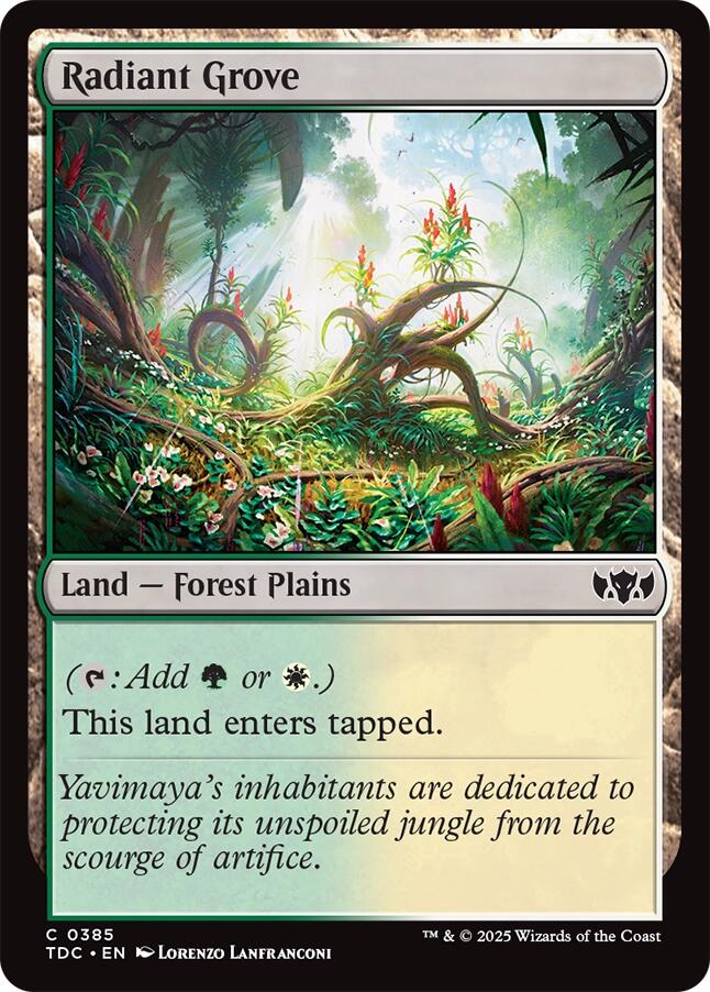 Radiant Grove [Tarkir: Dragonstorm Commander] | Exor Games Summserside