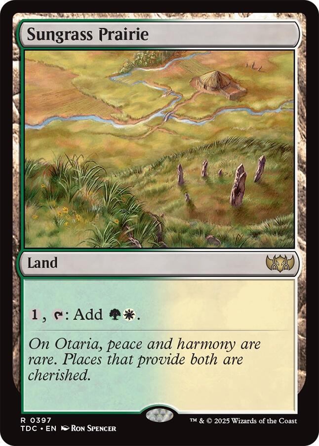 Sungrass Prairie [Tarkir: Dragonstorm Commander] | Exor Games Summserside