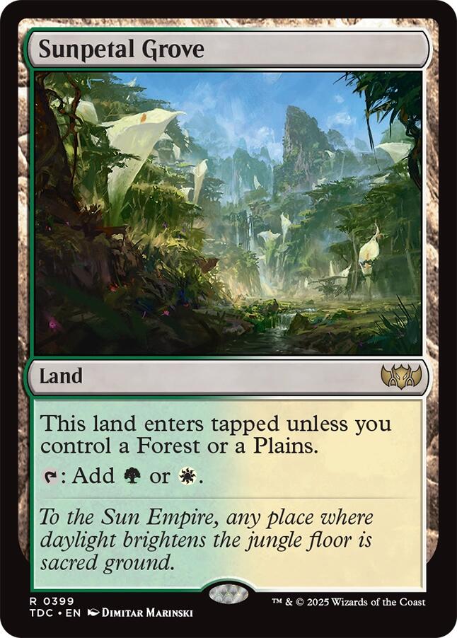 Sunpetal Grove [Tarkir: Dragonstorm Commander] | Exor Games Summserside