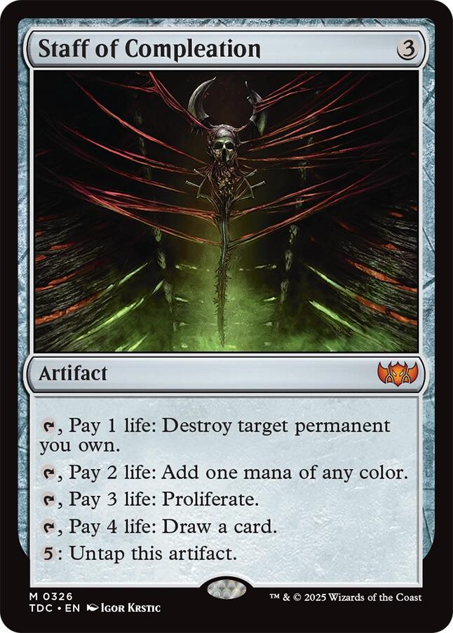 Staff of Compleation [Tarkir: Dragonstorm Commander] | Exor Games Summserside