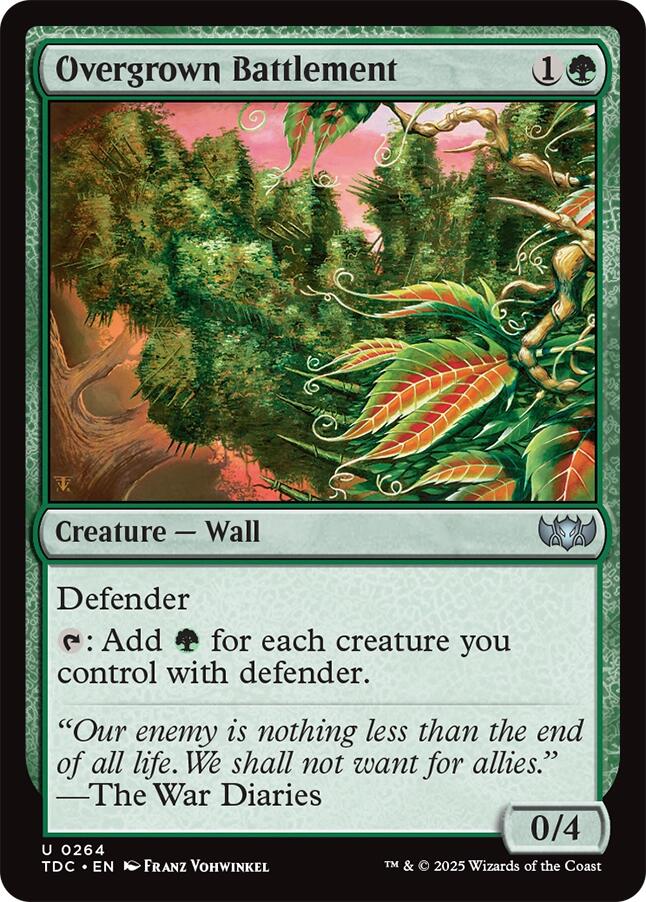 Overgrown Battlement [Tarkir: Dragonstorm Commander] | Exor Games Summserside