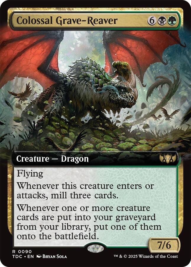 Colossal Grave-Reaver (Extended Art) [Tarkir: Dragonstorm Commander] | Exor Games Summserside