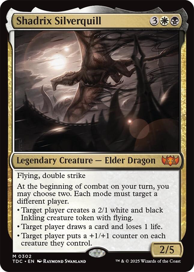 Shadrix Silverquill [Tarkir: Dragonstorm Commander] | Exor Games Summserside
