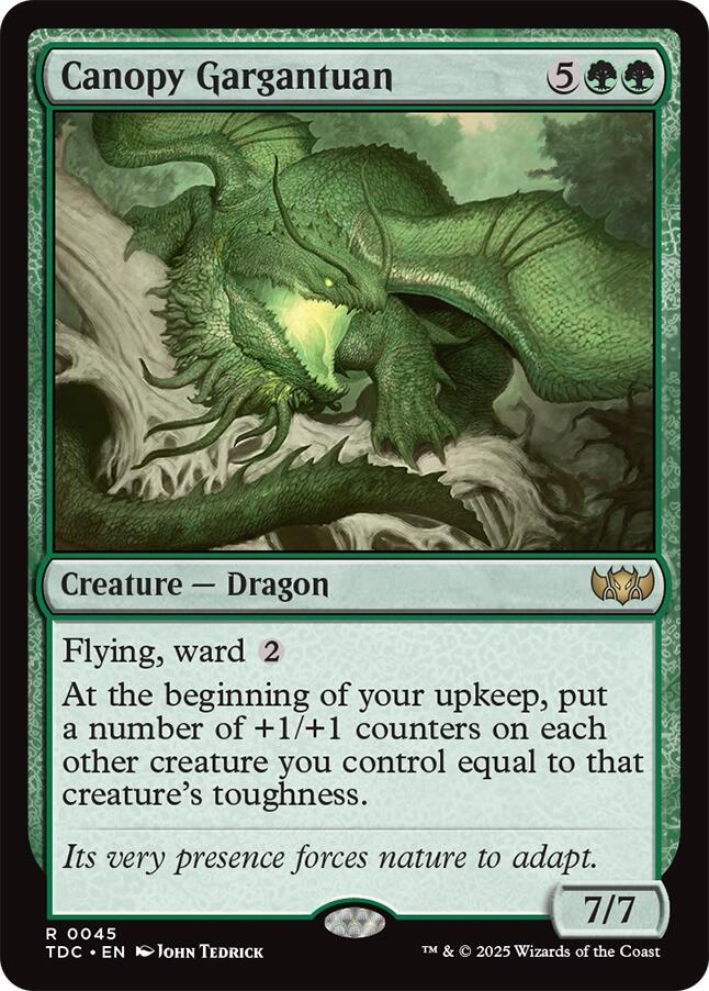 Canopy Gargantuan [Tarkir: Dragonstorm Commander] | Exor Games Summserside