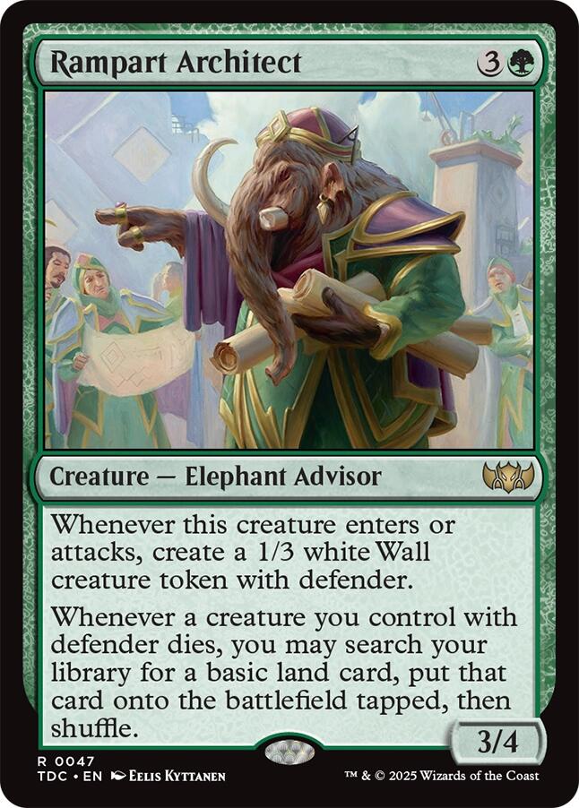 Rampart Architect [Tarkir: Dragonstorm Commander] | Exor Games Summserside
