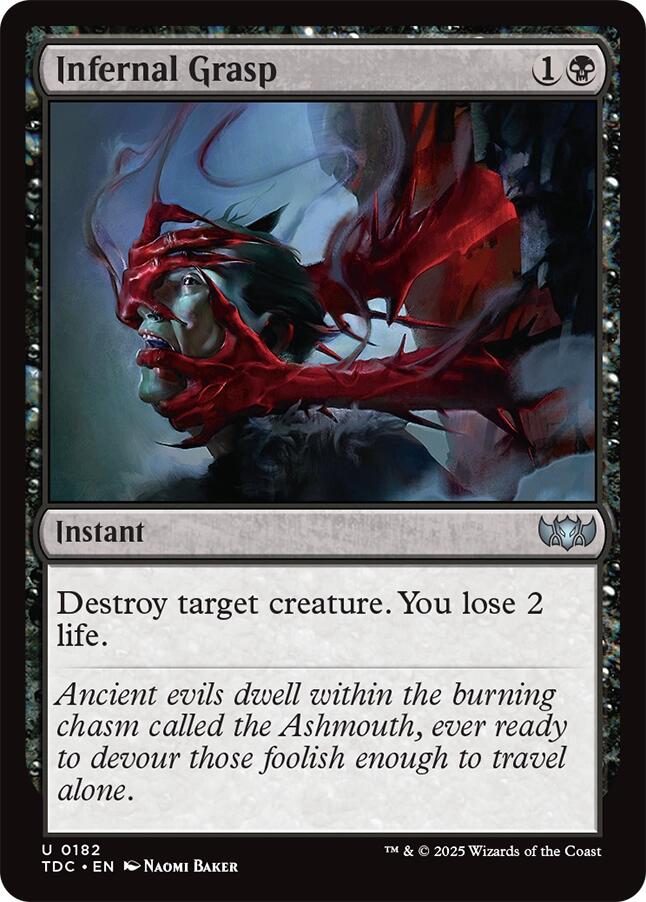 Infernal Grasp [Tarkir: Dragonstorm Commander] | Exor Games Summserside