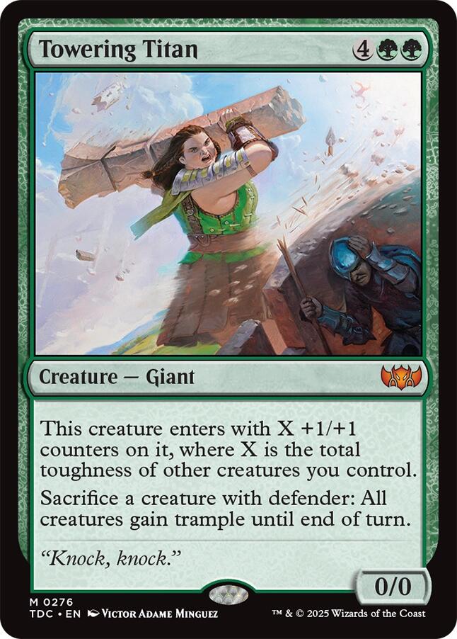 Towering Titan [Tarkir: Dragonstorm Commander] | Exor Games Summserside
