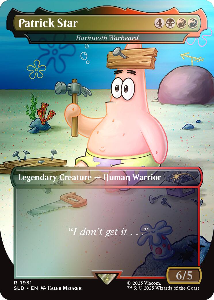 Patrick Star - Barktooth Warbeard (Rainbow Foil) [Secret Lair Drop Series] | Exor Games Summserside