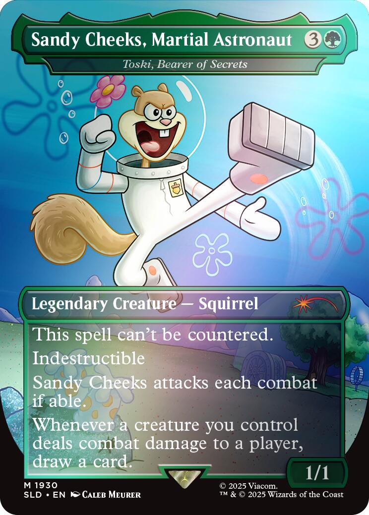 Sandy Cheeks, Martial Astronaut - Toski, Bearer of Secrets (Rainbow Foil) [Secret Lair Drop Series] | Exor Games Summserside