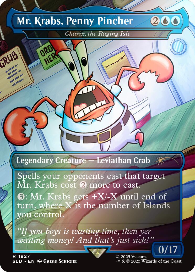 Mr. Krabs, Penny Pincher - Charix, the Raging Isle (Rainbow Foil) [Secret Lair Drop Series] | Exor Games Summserside