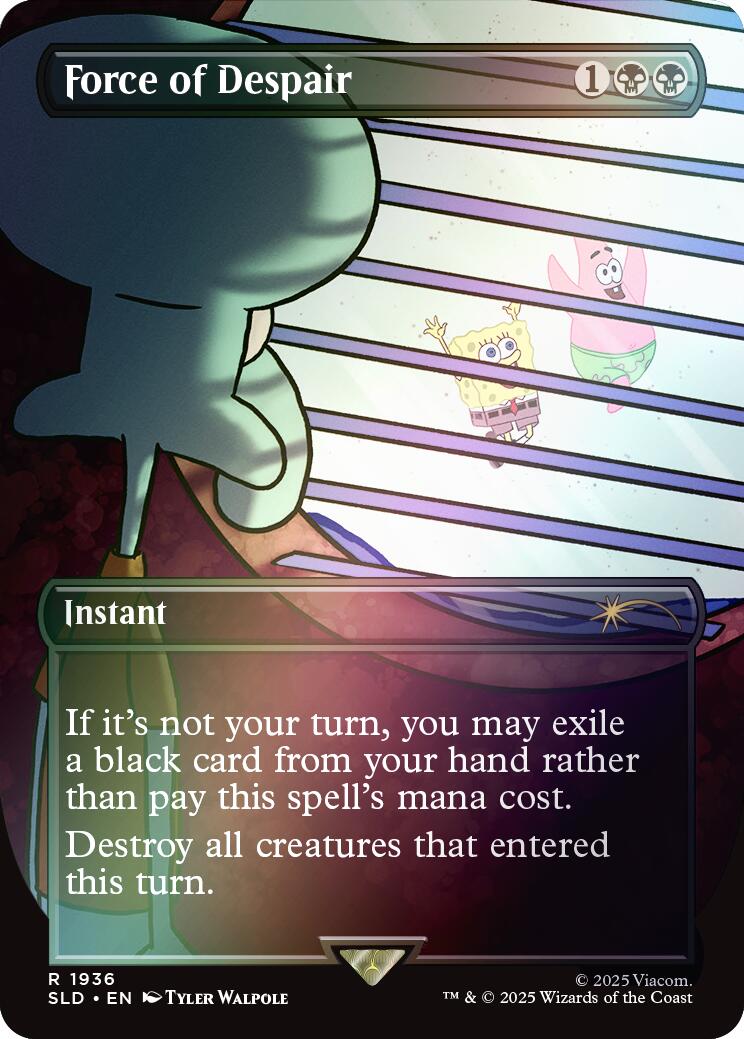 Force of Despair (Rainbow Foil) [Secret Lair Drop Series] | Exor Games Summserside