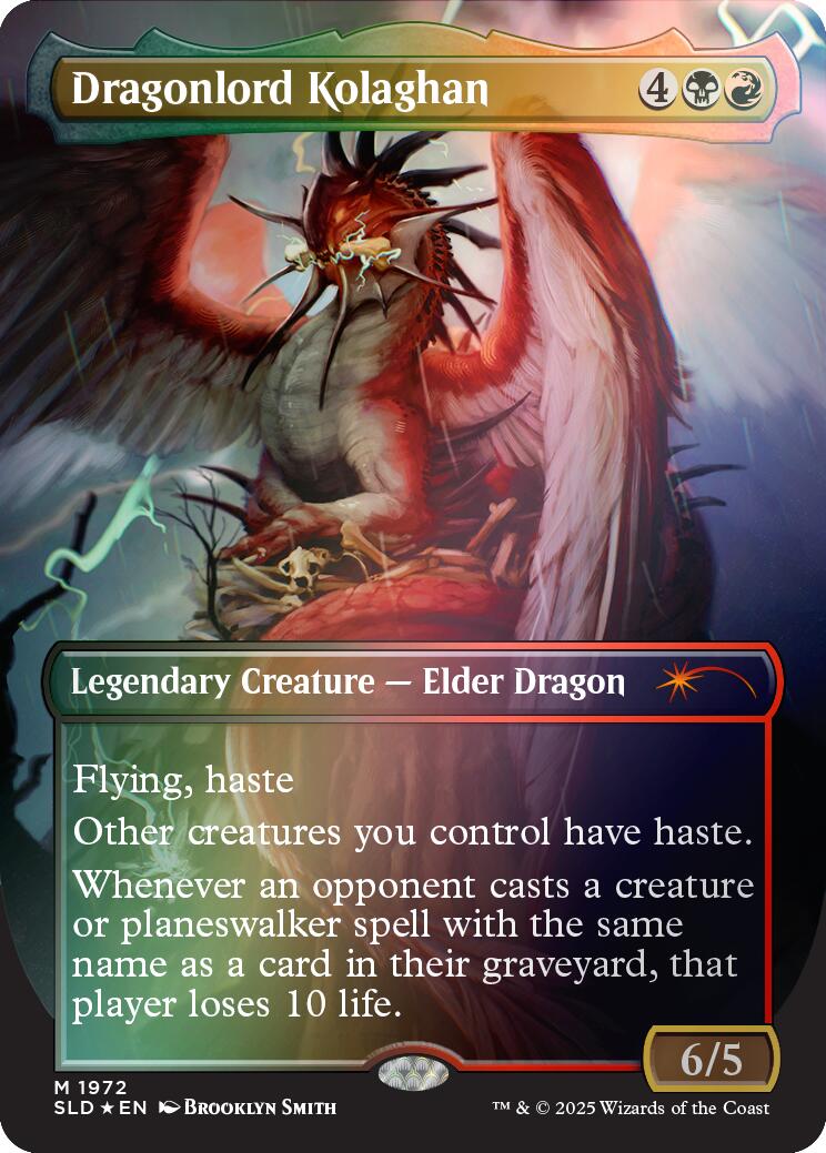 Dragonlord Kolaghan (1972) (Rainbow Foil) [Secret Lair Drop Series] | Exor Games Summserside