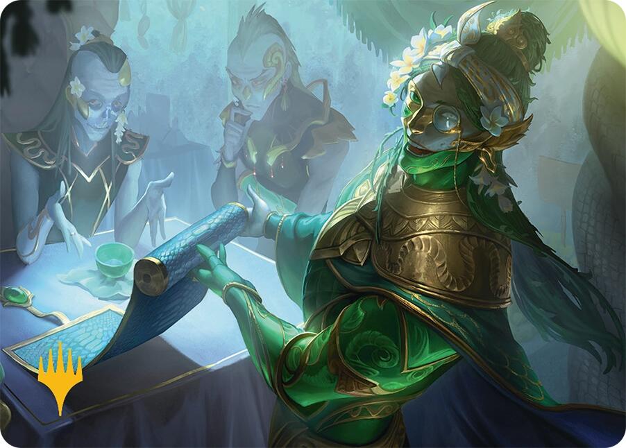Sibsig Appraiser Art Card (8/54) (Gold-Stamped Signature) [Tarkir: Dragonstorm Art Series] | Exor Games Summserside