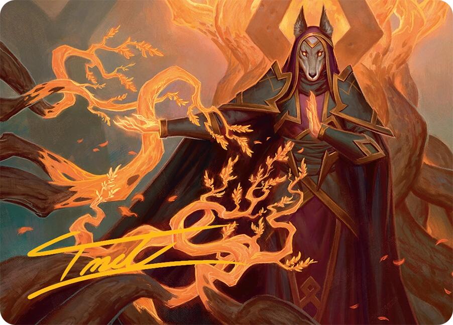 Abzan Devotee Art Card (10/54) (Gold-Stamped Signature) [Tarkir: Dragonstorm Art Series] | Exor Games Summserside