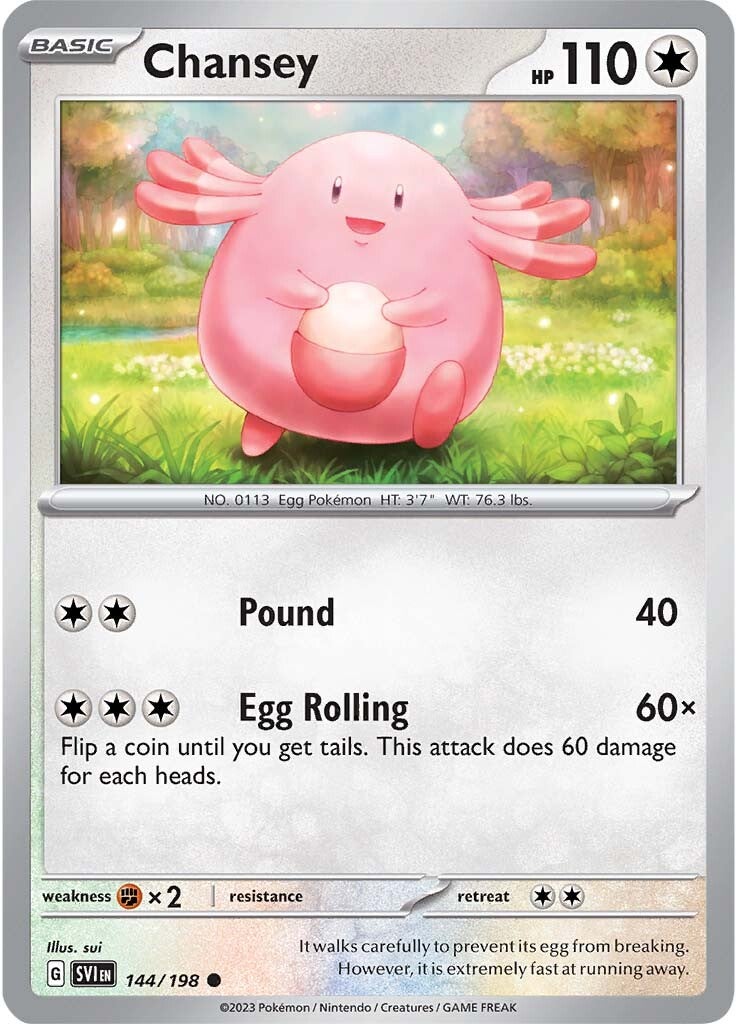 Chansey (144/198) [Scarlet & Violet: Base Set] | Exor Games Summserside