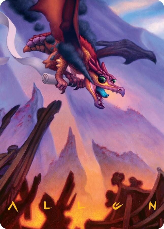 Scavenger Regent Art Card (45/54) (Gold-Stamped Signature) [Tarkir: Dragonstorm Art Series] | Exor Games Summserside