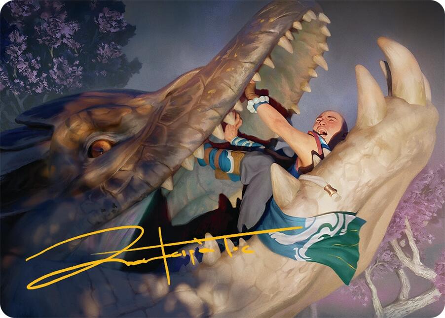 Jaws of Defeat Art Card (53/54) (Gold-Stamped Signature) [Tarkir: Dragonstorm Art Series] | Exor Games Summserside