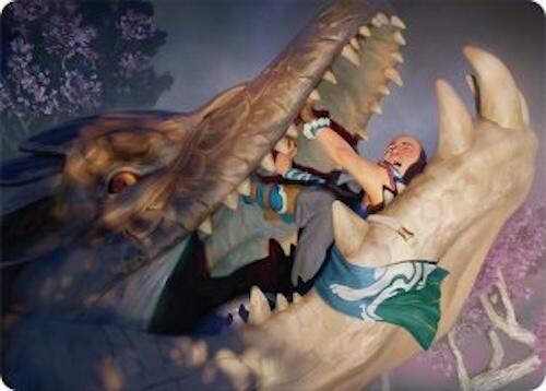 Jaws of Defeat Art Card (53/54) [Tarkir: Dragonstorm Art Series] | Exor Games Summserside