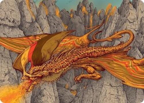 Magmatic Hellkite Art Card (34/54) [Tarkir: Dragonstorm Art Series] | Exor Games Summserside